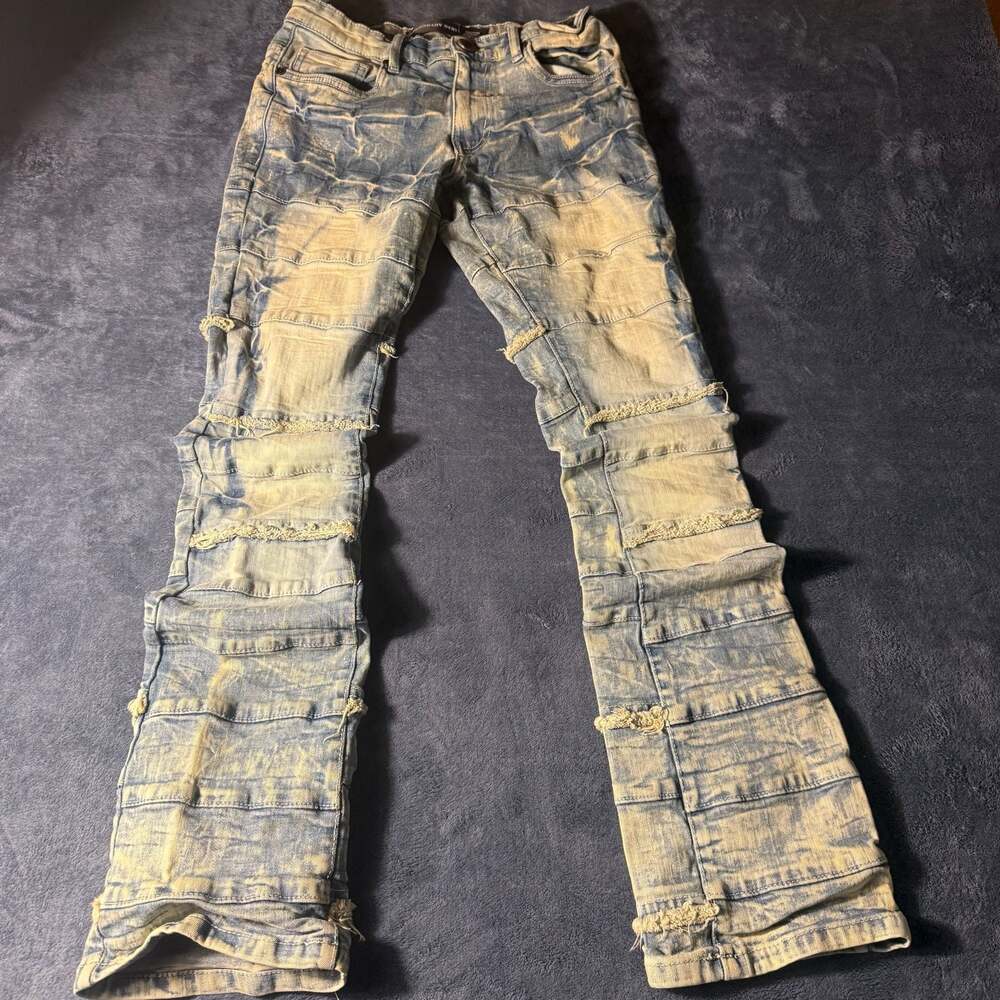Legendary Status Stacked Denim Jeans, Size 30